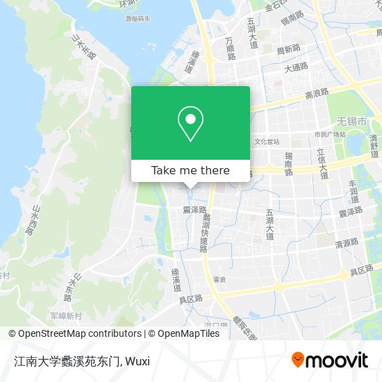江南大学蠡溪苑东门 map