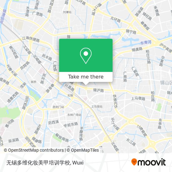 无锡多维化妆美甲培训学校 map