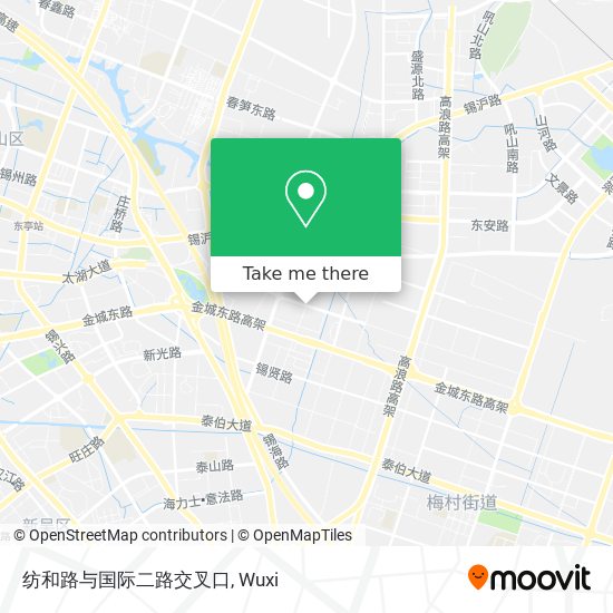 纺和路与国际二路交叉口 map
