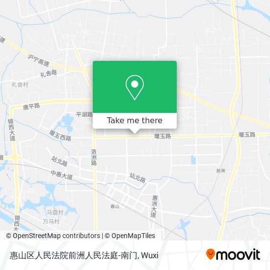 惠山区人民法院前洲人民法庭-南门 map