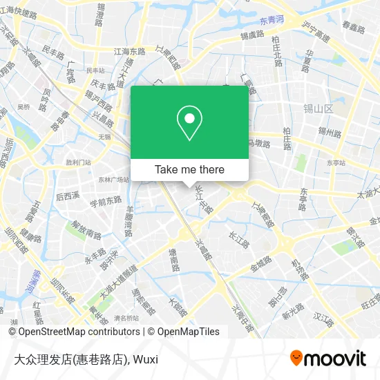 大众理发店(惠巷路店) map