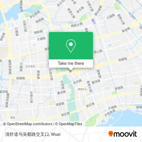 清舒道与吴都路交叉口 map