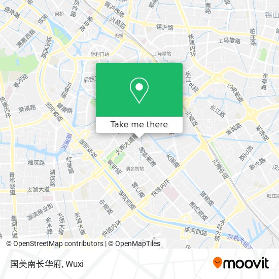 国美南长华府 map