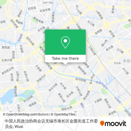 中国人民政治协商会议无锡市南长区金匮街道工作委员会 map