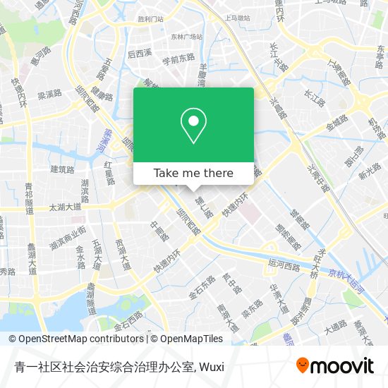 青一社区社会治安综合治理办公室 map