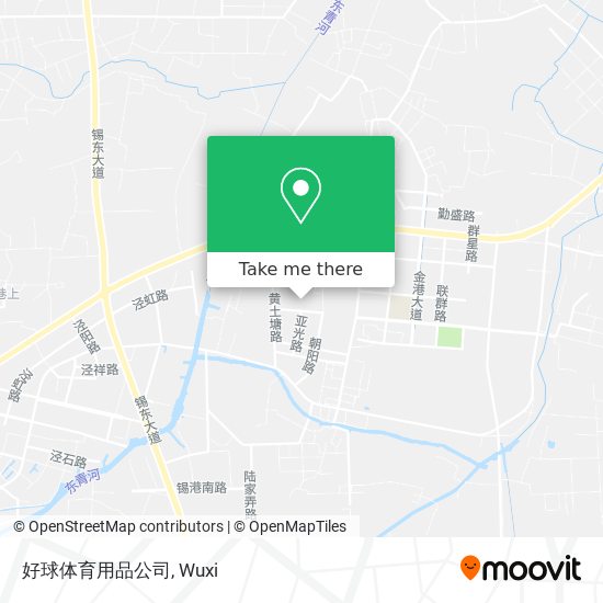 好球体育用品公司 map