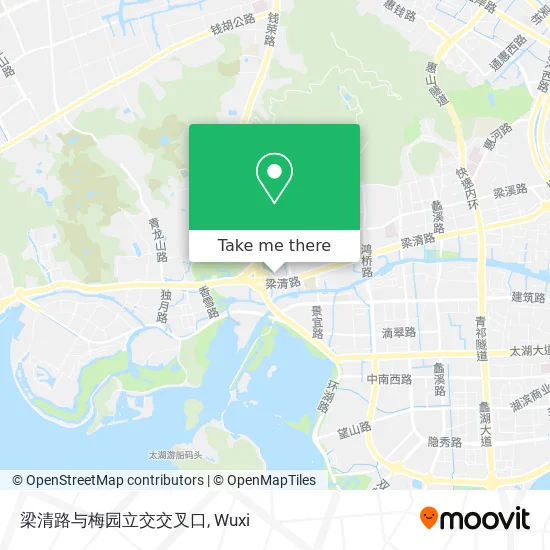 梁清路与梅园立交交叉口 map