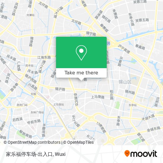 家乐福停车场-出入口 map