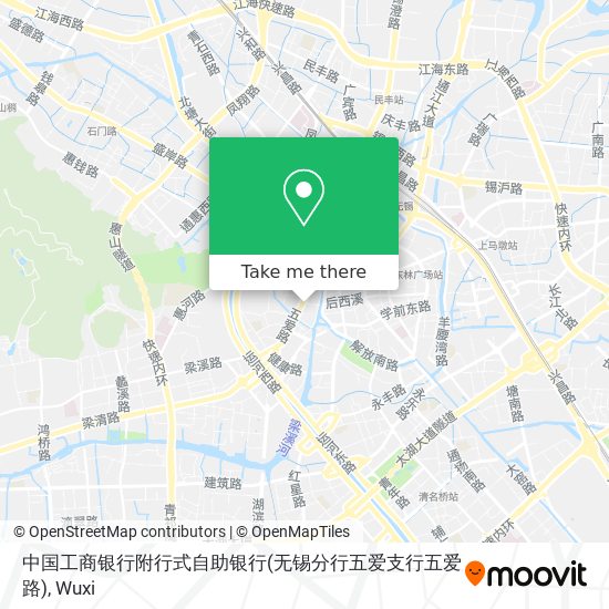 中国工商银行附行式自助银行(无锡分行五爱支行五爱路) map