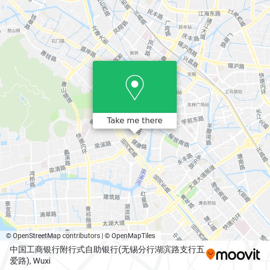 中国工商银行附行式自助银行(无锡分行湖滨路支行五爱路) map