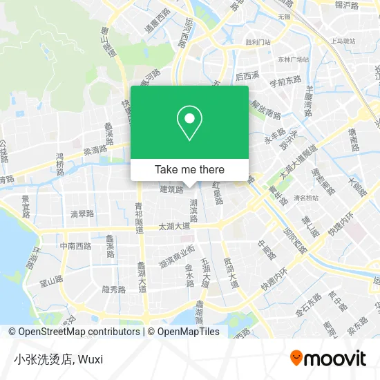 小张洗烫店 map