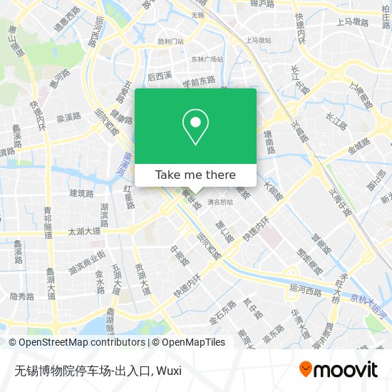 无锡博物院停车场-出入口 map