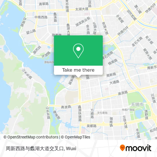 周新西路与蠡湖大道交叉口 map