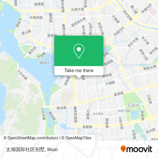 太湖国际社区别墅 map