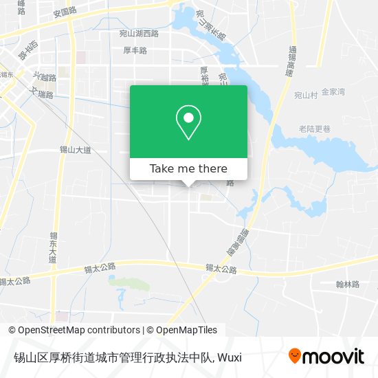 锡山区厚桥街道城市管理行政执法中队 map