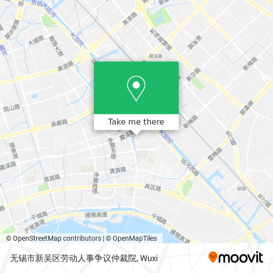 无锡市新吴区劳动人事争议仲裁院 map