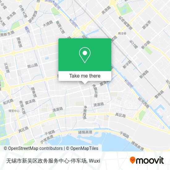 无锡市新吴区政务服务中心-停车场 map