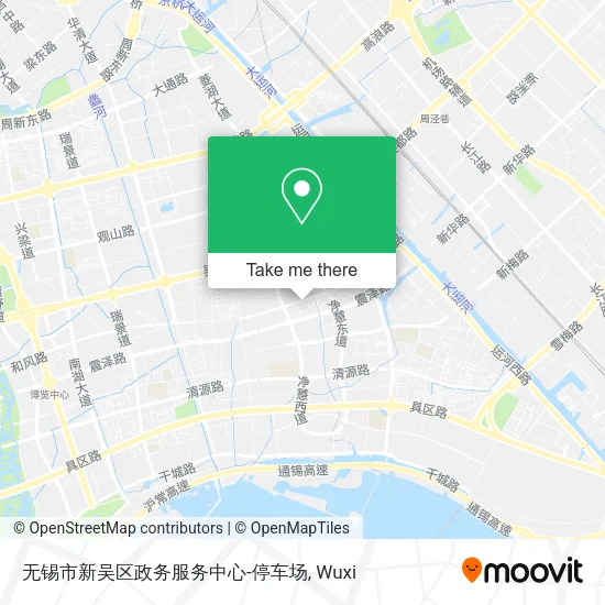 无锡市新吴区政务服务中心-停车场 map