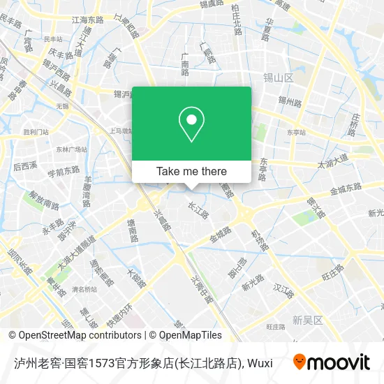 泸州老窖·国窖1573官方形象店(长江北路店) map