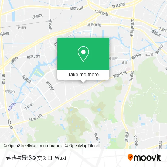 蒋巷与景盛路交叉口 map
