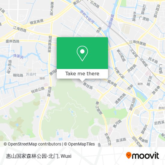 惠山国家森林公园-北门 map
