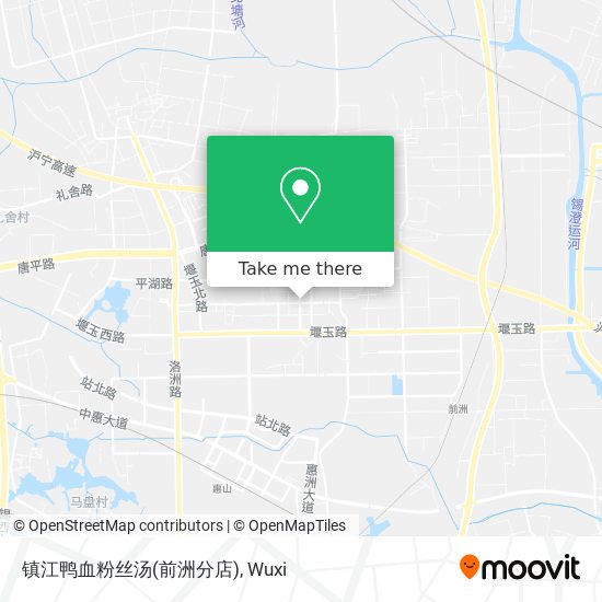 镇江鸭血粉丝汤(前洲分店) map