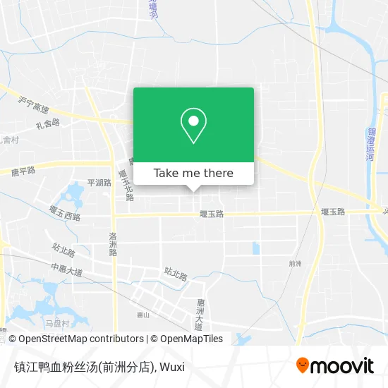 镇江鸭血粉丝汤(前洲分店) map