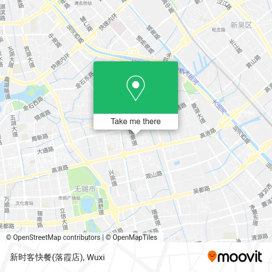 新时客快餐(落霞店) map