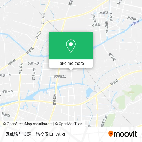 凤威路与芙蓉二路交叉口 map