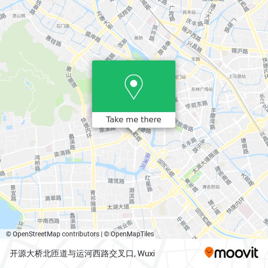 开源大桥北匝道与运河西路交叉口 map