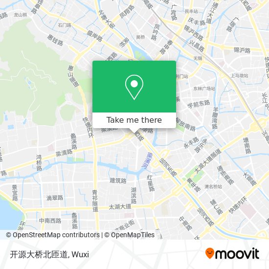 开源大桥北匝道 map