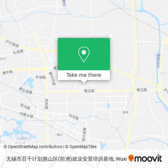 无锡市百千计划惠山区(前洲)就业安置培训基地 map