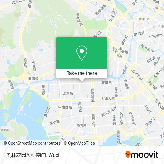 奥林花园A区-南门 map