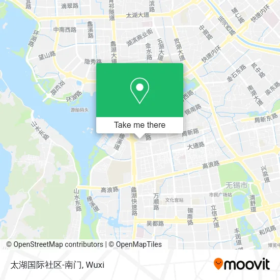 太湖国际社区-南门 map