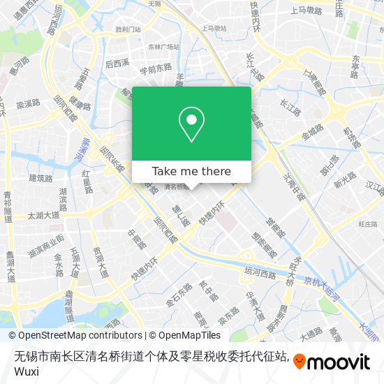 无锡市南长区清名桥街道个体及零星税收委托代征站 map