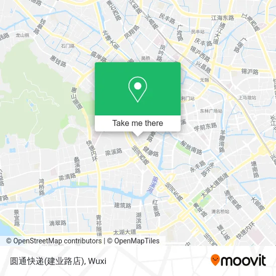 圆通快递(建业路店) map
