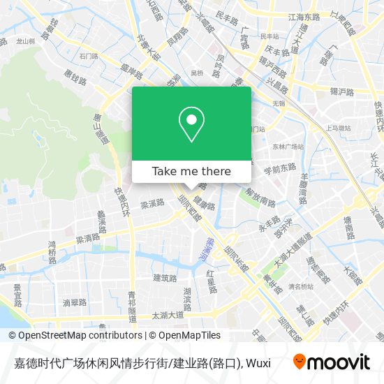 嘉德时代广场休闲风情步行街/建业路(路口) map