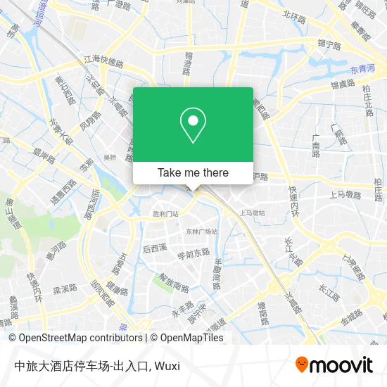中旅大酒店停车场-出入口 map