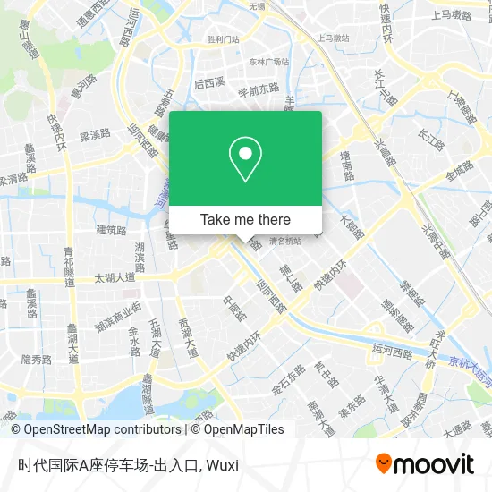 时代国际A座停车场-出入口 map