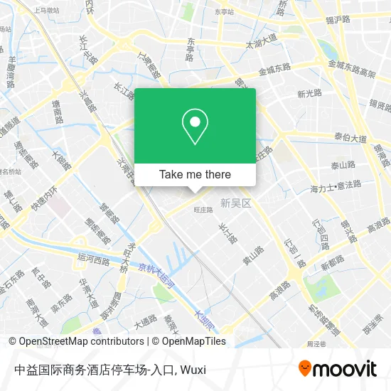 中益国际商务酒店停车场-入口 map