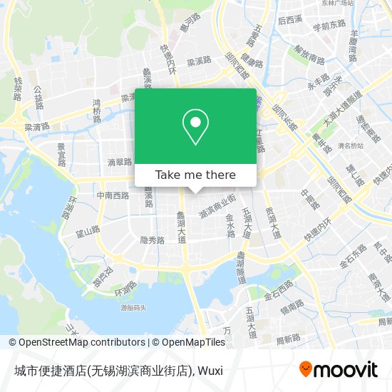 城市便捷酒店(无锡湖滨商业街店) map