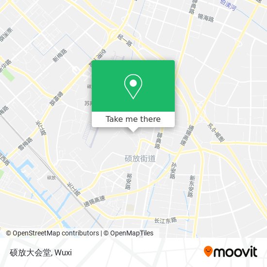 硕放大会堂 map