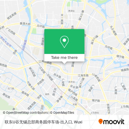 联东U谷无锡总部商务园停车场-出入口 map