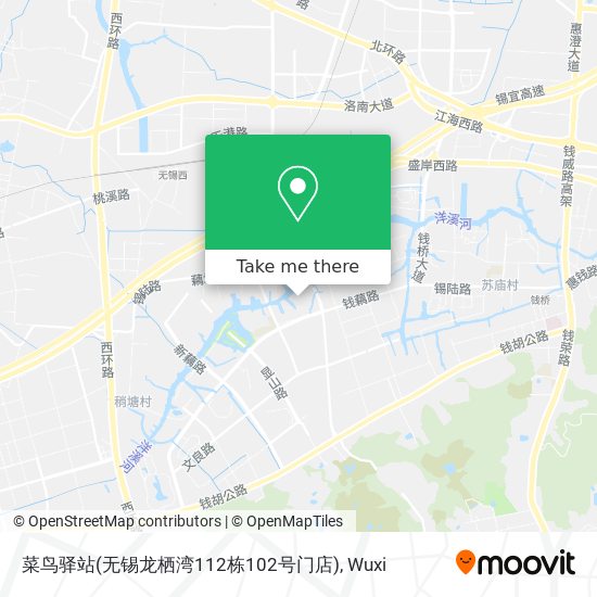 菜鸟驿站(无锡龙栖湾112栋102号门店) map