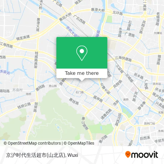 京沪时代生活超市(山北店) map