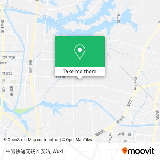 中通快递无锡长安站 map