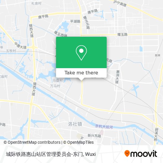 城际铁路惠山站区管理委员会-东门 map