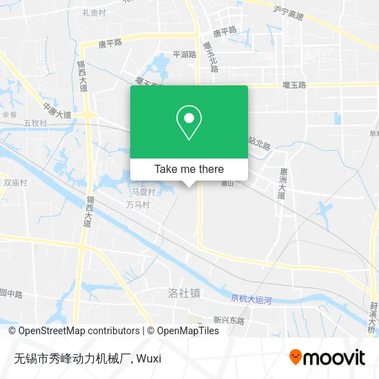 无锡市秀峰动力机械厂 map