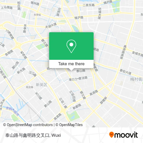 泰山路与鑫明路交叉口 map