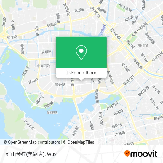 红山琴行(美湖店) map